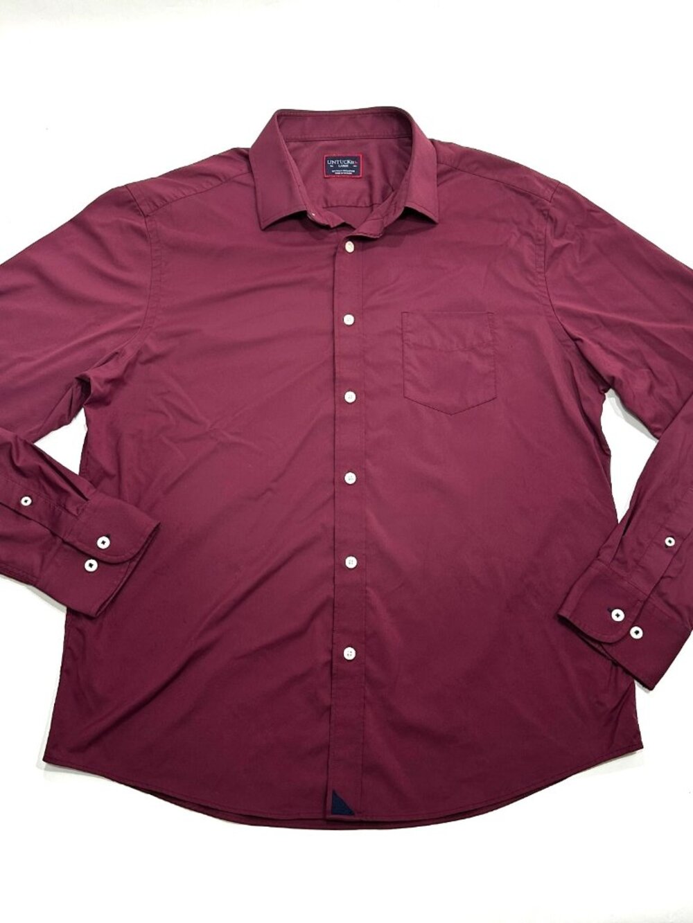 UNTUCKit Mens Shirt Lot of 5 Large Button Down Stretch Plaid Solid L - Picture 2 of 16